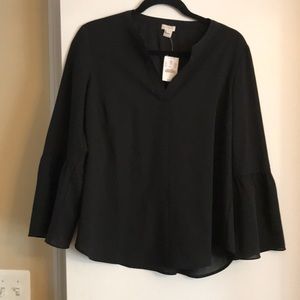 J Crew black M Blouse